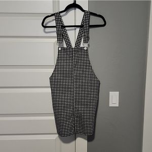 NEW Evie Overall Dress Black & White Check Sz 8/10